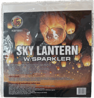 SKY LANTERN W/SPARKLER