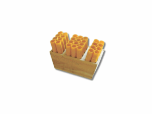 1.75" 28 FIBERGLASS TUBES IN WOODEN RACK