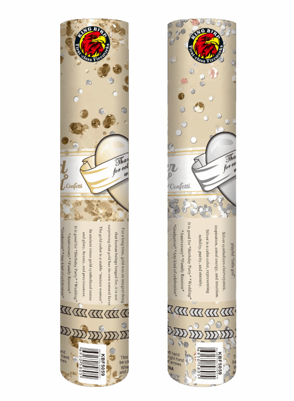 GOLD AND SILVER CONFETTI